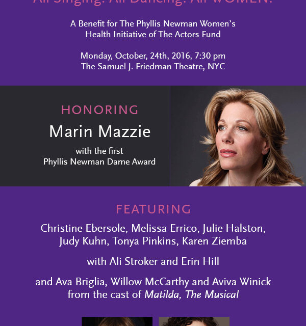 Nothing Like A Dame to Honor Marin Mazzie