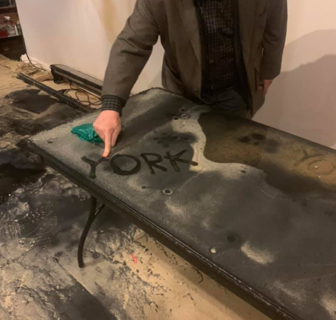 York Theatre Damaged