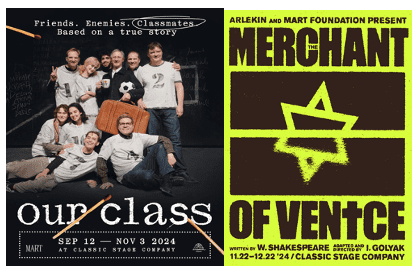 “Our Class” And “The Merchant Of Venice” To Play At Classic Stage Company