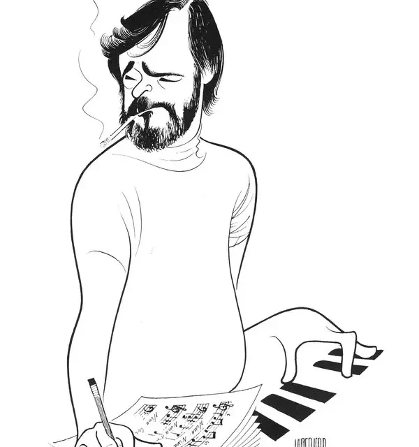 HIRSCHFELD’S SONDHEIM: Drawings of One Master by Another